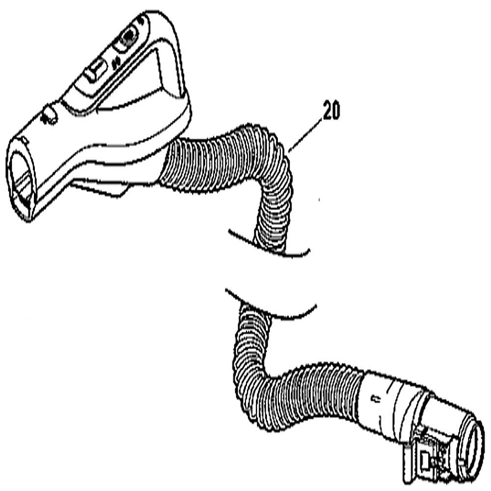 Photo of Vacuum Hose Assembly from Repair Parts Direct