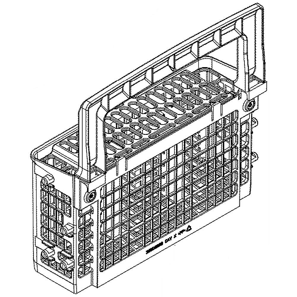 Photo of Dishwasher Silverware Basket Assembly from Repair Parts Direct