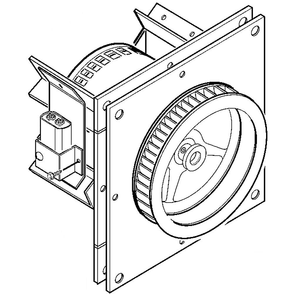 Photo of Range Convection Fan Assembly from Repair Parts Direct