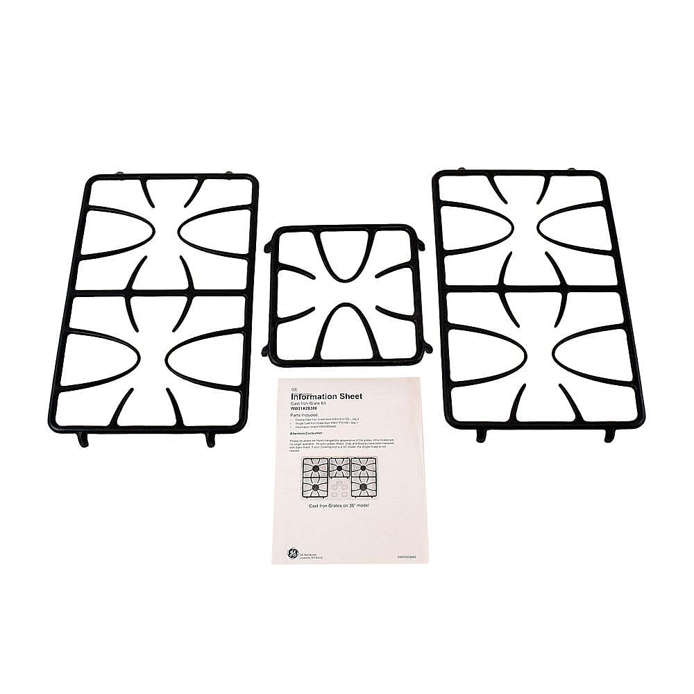 Photo of Cooktop Burner Grate Set from Repair Parts Direct