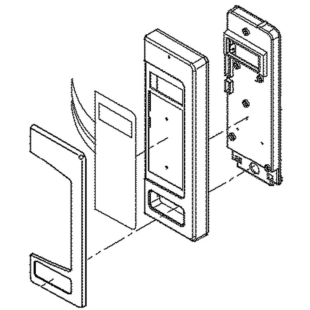 Photo of Microwave Control Panel from Repair Parts Direct
