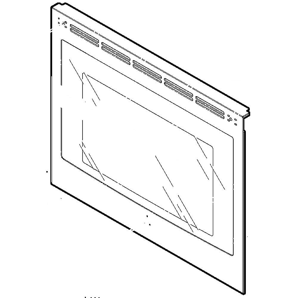 Photo of Range Oven Door Outer Panel (Stainless) from Repair Parts Direct