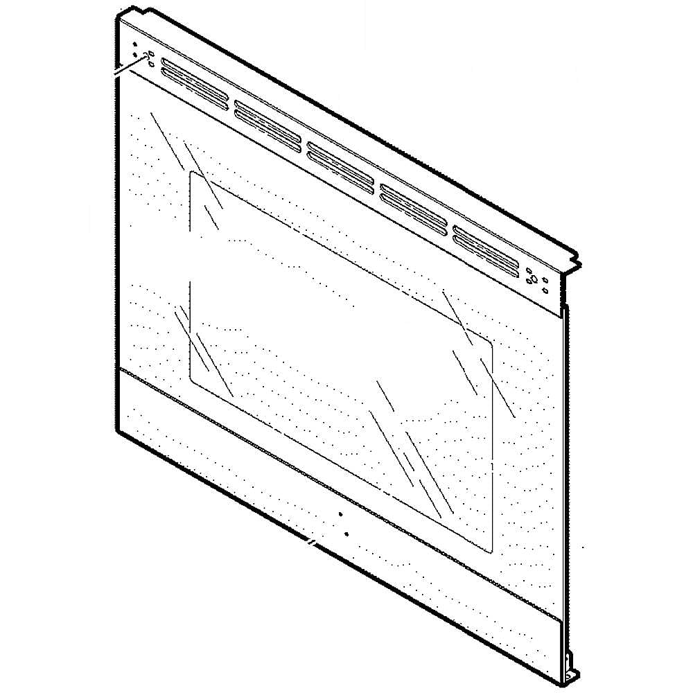 Photo of Range Oven Door Outer Panel (Stainless) from Repair Parts Direct