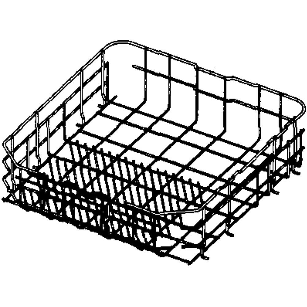 Photo of Dishwasher Dishrack, Lower from Repair Parts Direct