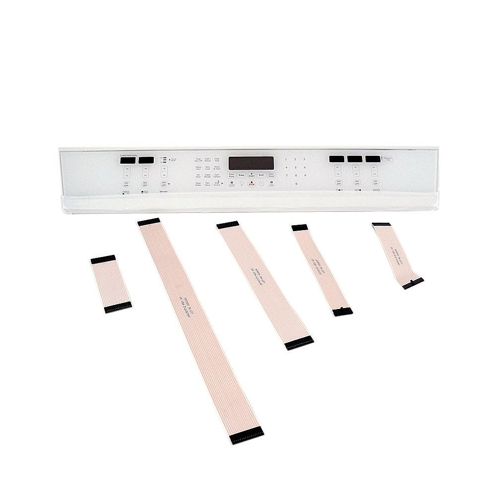 Photo of Range Control Panel Assembly (White) from Repair Parts Direct