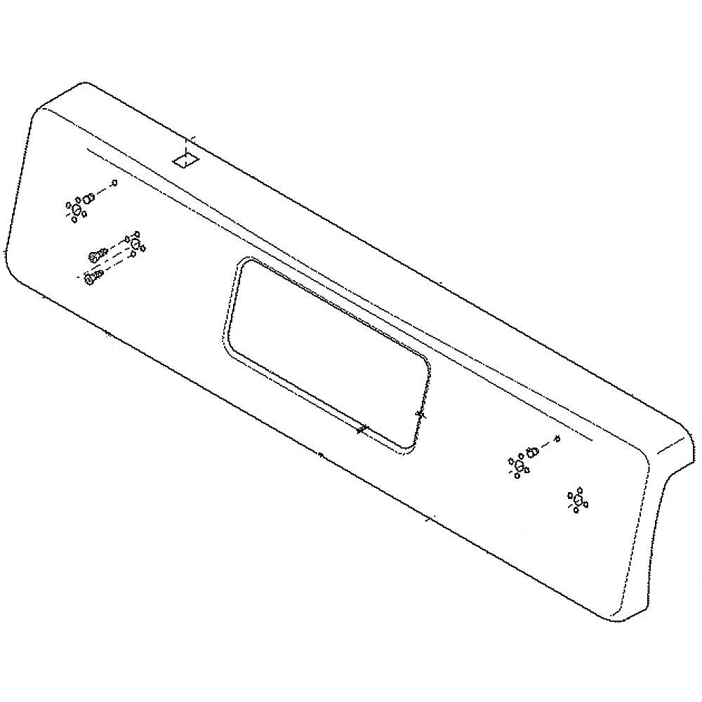 Photo of Range Control Panel (Black) from Repair Parts Direct