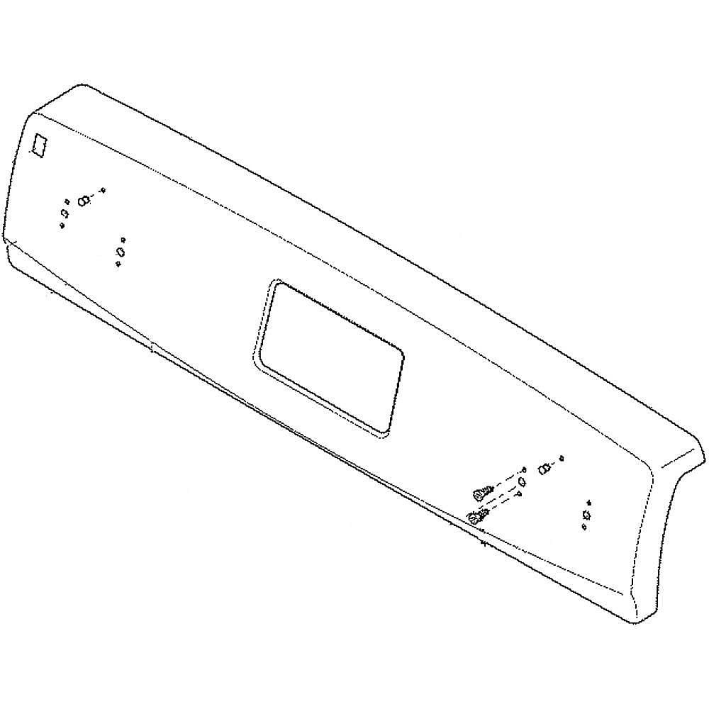 Photo of Range Control Panel (Stainless) from Repair Parts Direct