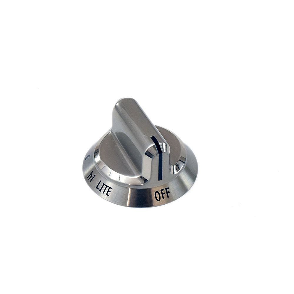 Photo of Cooktop Burner Knob (Stainless) from Repair Parts Direct