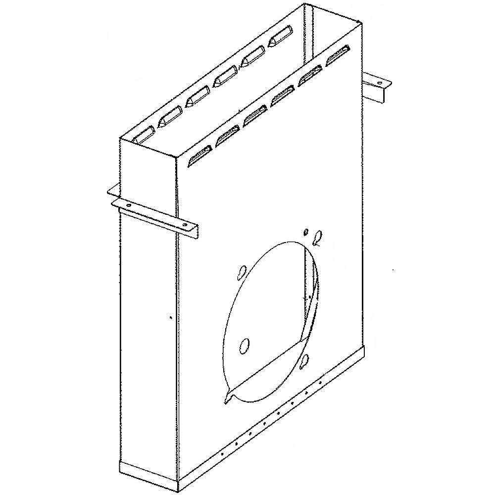 Photo of Cooktop Downdraft Vent Blower Plenum from Repair Parts Direct