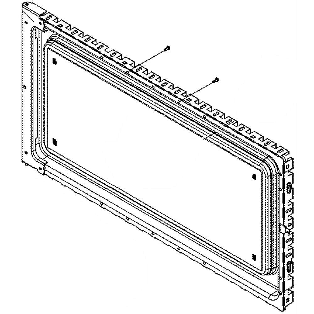 Photo of Microwave Door Inner Panel (Black) from Repair Parts Direct