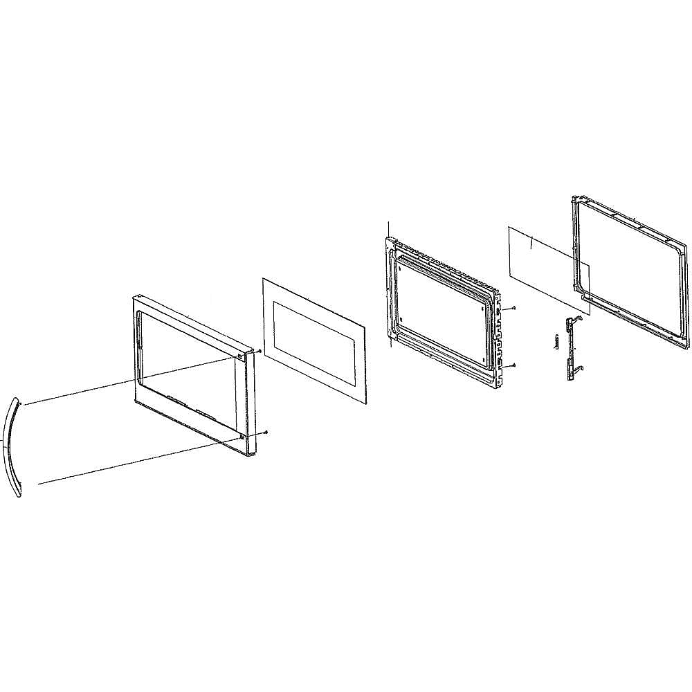 Photo of Microwave Door Assembly (Stainless) from Repair Parts Direct