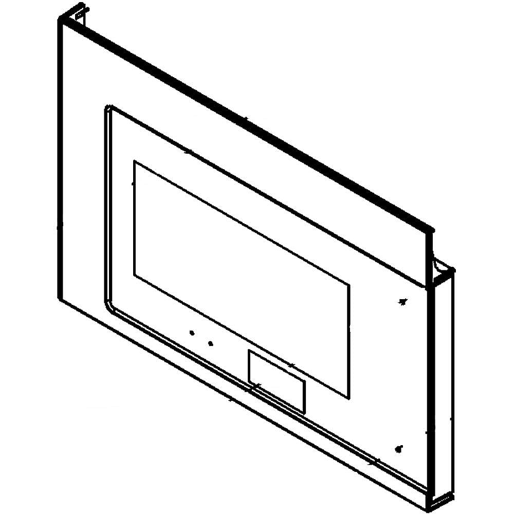 Photo of Microwave Door Outer Panel (Stainless) from Repair Parts Direct