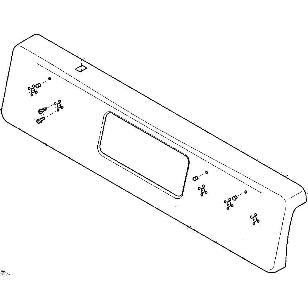 Photo of Range Control Panel (Stainless) from Repair Parts Direct