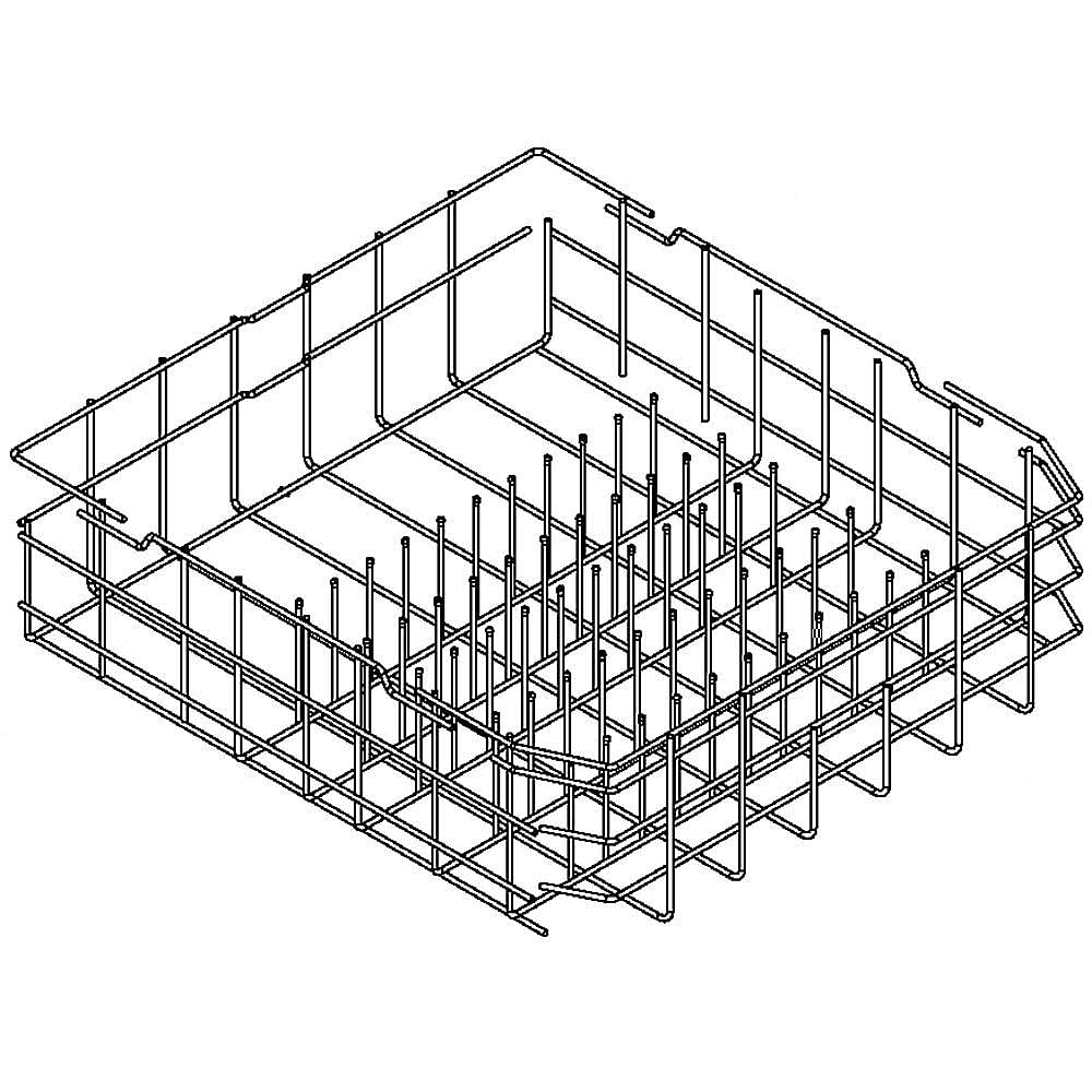 Photo of Dishwasher Dishrack, Lower from Repair Parts Direct