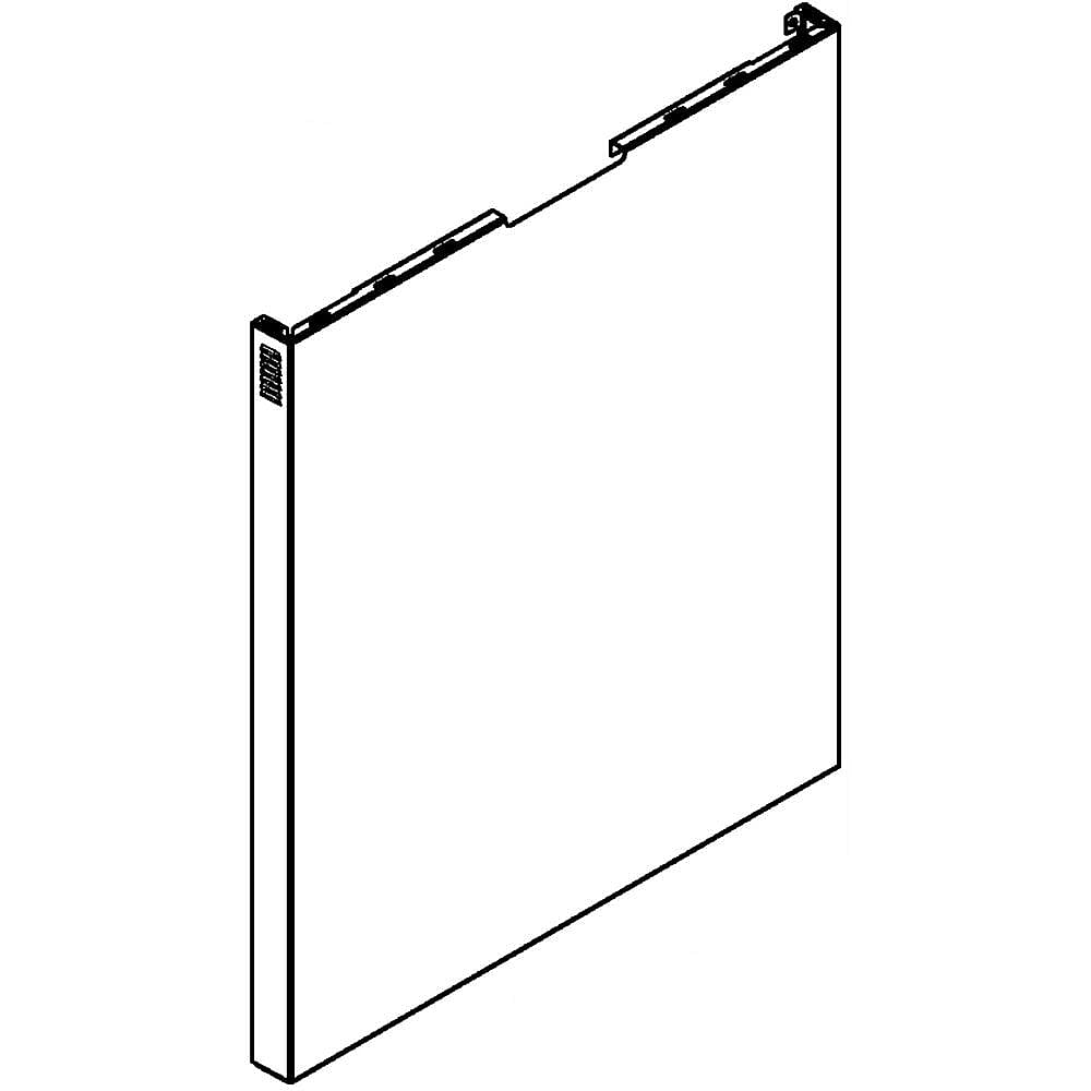 Photo of Dishwasher Door Outer Panel (Black) from Repair Parts Direct