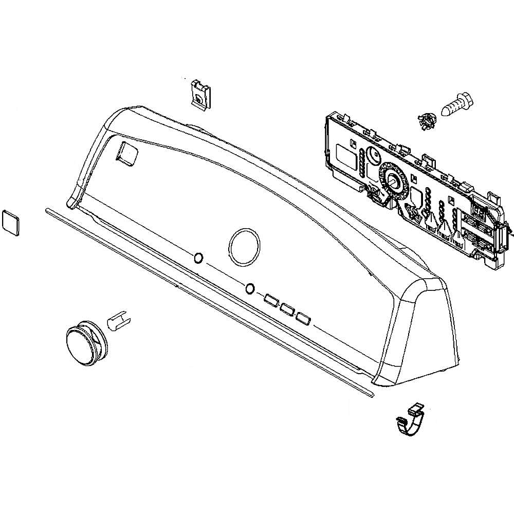 Photo of Dryer Control Panel from Repair Parts Direct