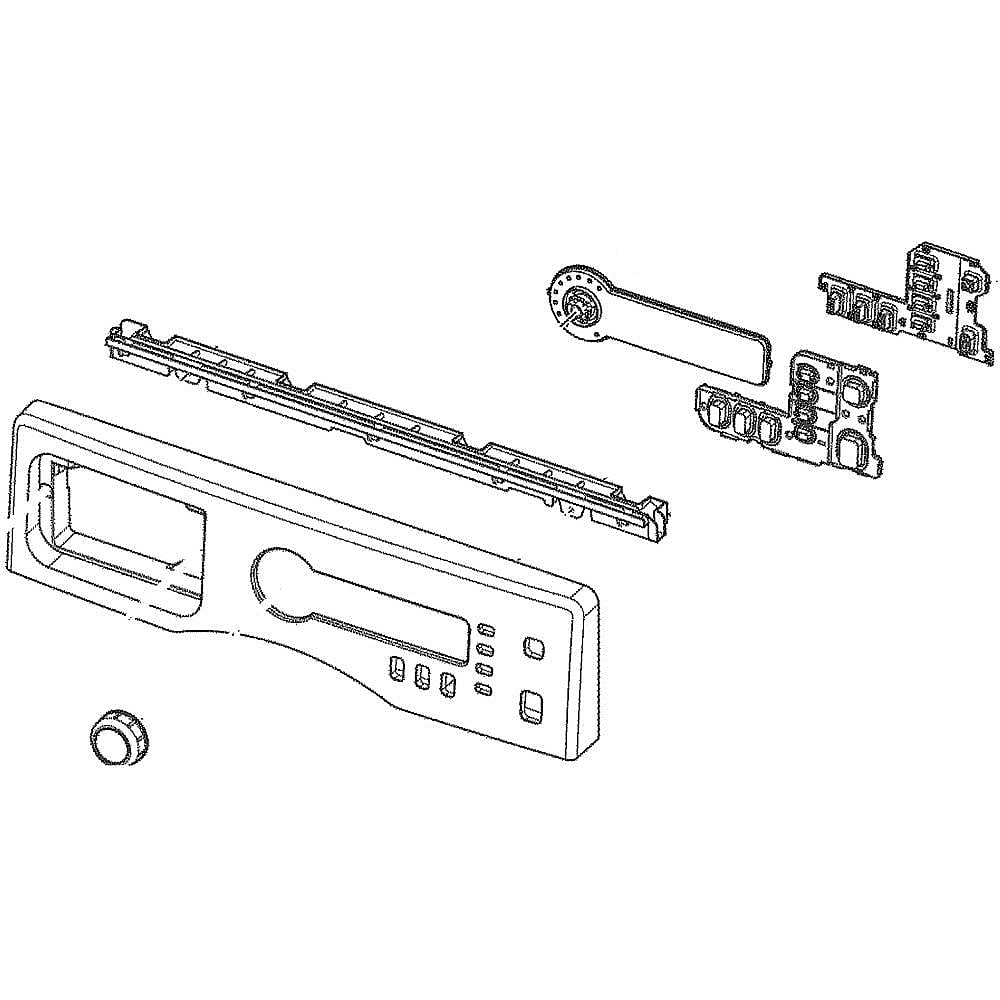 Photo of Washer Control Panel (White) from Repair Parts Direct