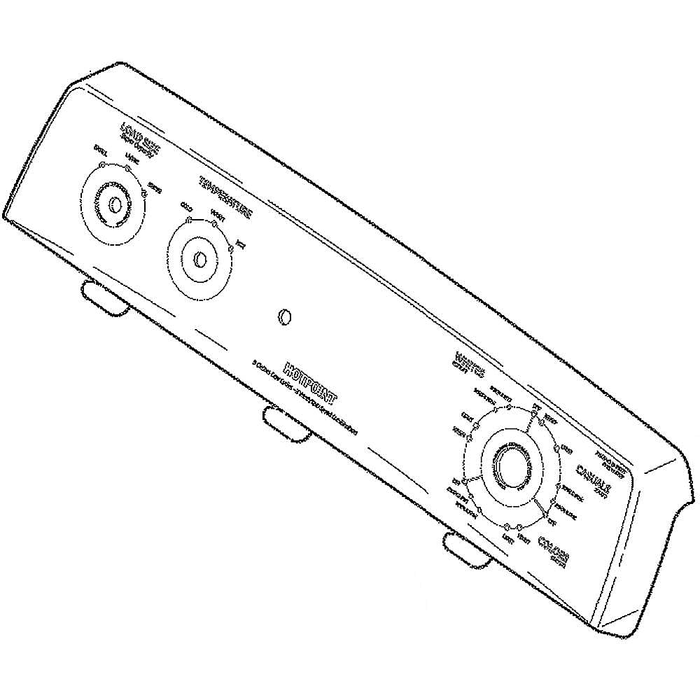 Photo of Washer Control Panel from Repair Parts Direct