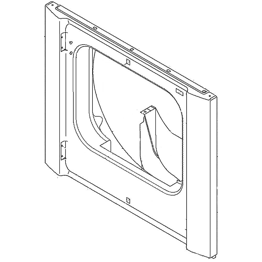 Photo of Dryer Front Panel (White) from Repair Parts Direct