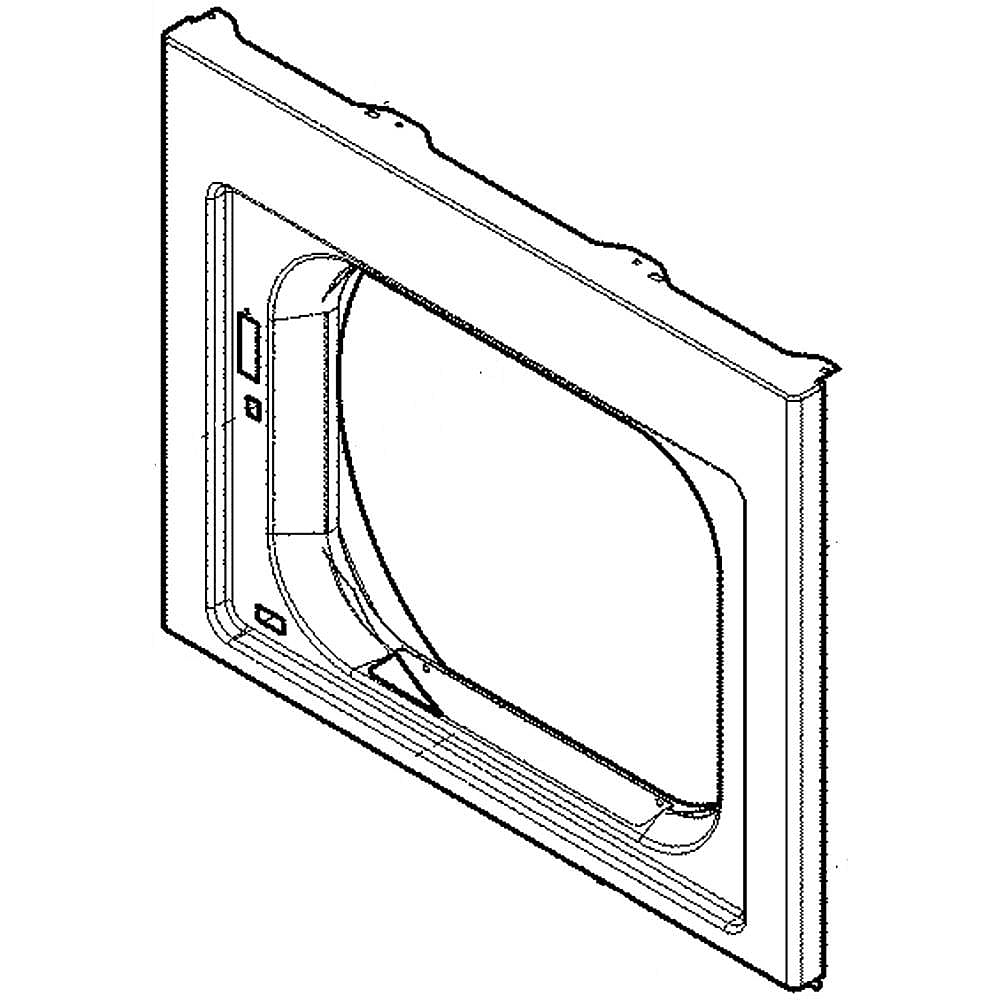 Photo of Laundry Center Dryer Front Panel (White) from Repair Parts Direct