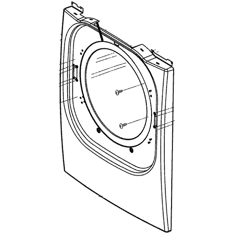 Photo of Dryer Front Panel from Repair Parts Direct