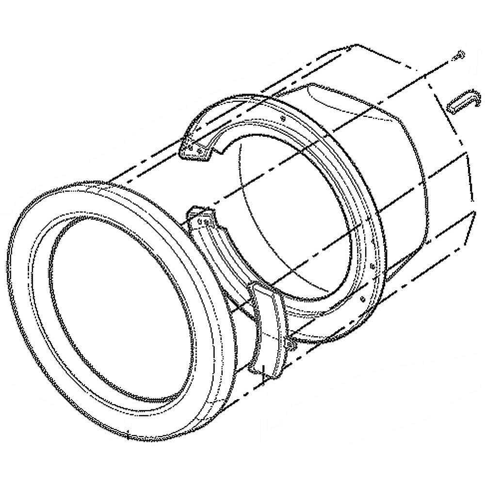 Photo of Washer Door Assembly from Repair Parts Direct