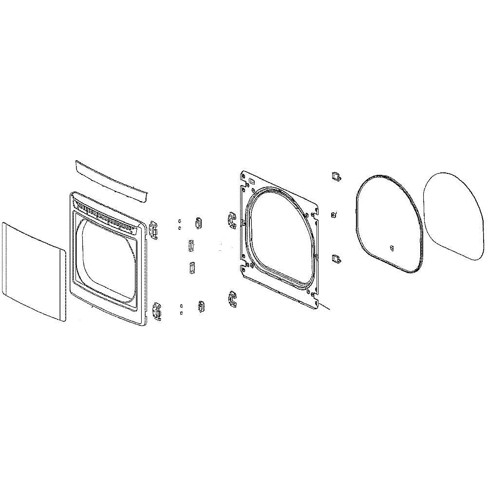 Photo of Dryer Door Assembly from Repair Parts Direct