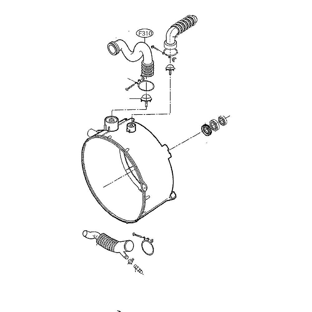 Photo of Washer Outer Rear Tub Assembly from Repair Parts Direct