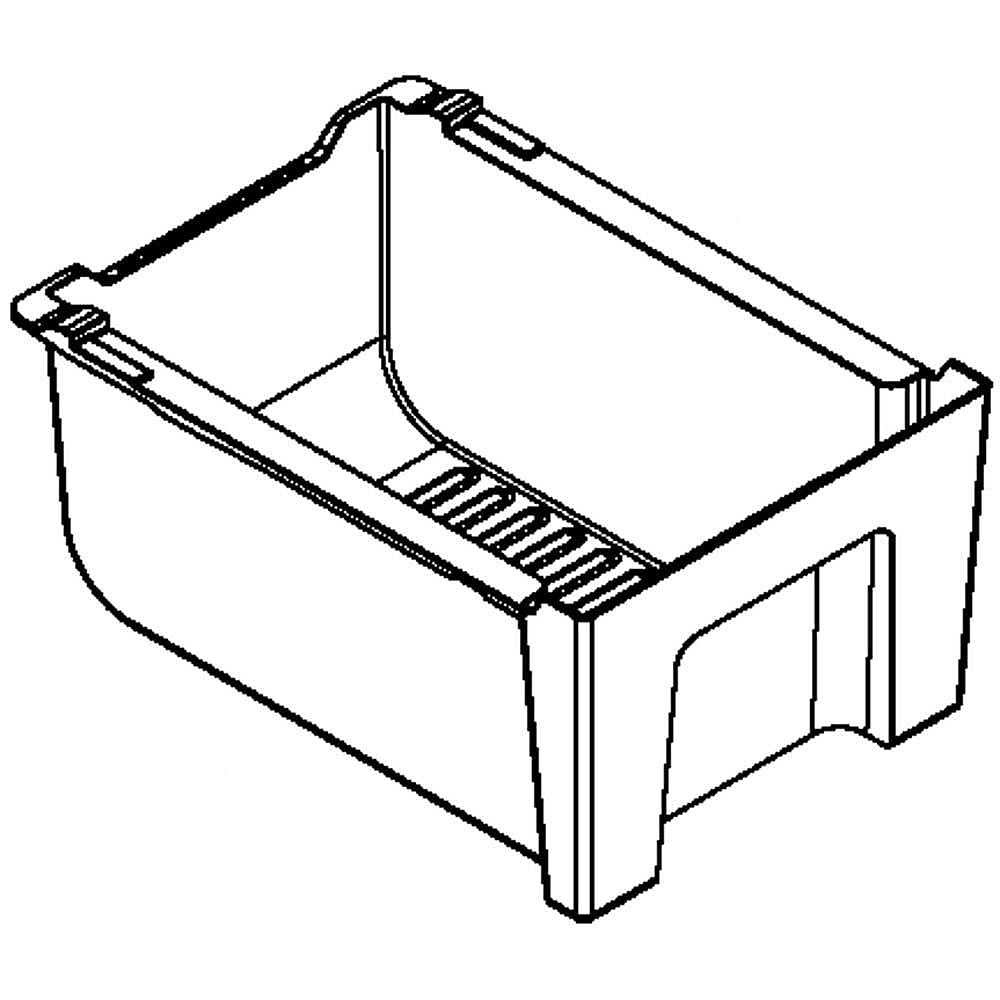 Photo of Refrigerator Crisper Pan, Upper from Repair Parts Direct