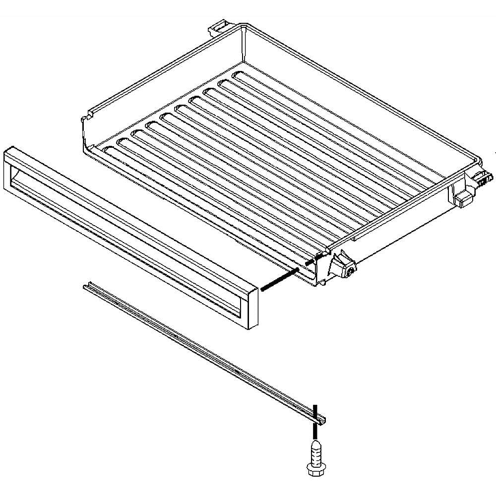 Photo of Refrigerator Freezer Drawer Assembly from Repair Parts Direct