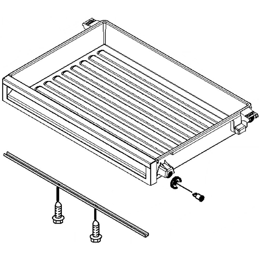 Photo of Refrigerator Pan Center Assembly from Repair Parts Direct