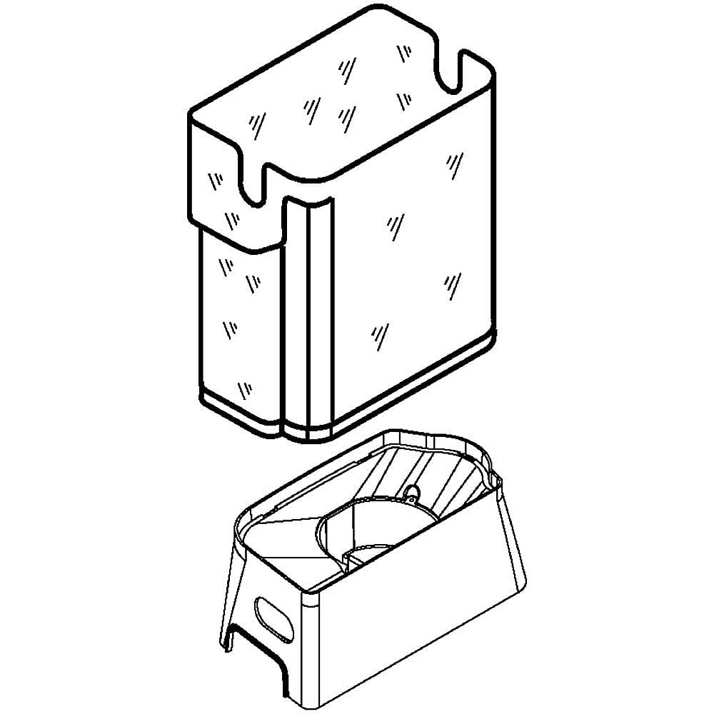 Photo of Refrigerator Ice Container Assembly from Repair Parts Direct