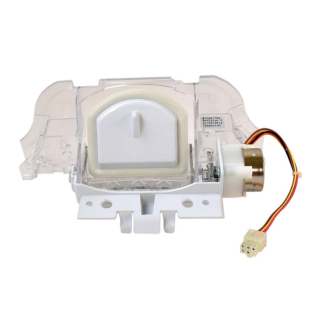 Photo of Refrigerator Dispenser Ice Chute Door and Motor Assembly from Repair Parts Direct