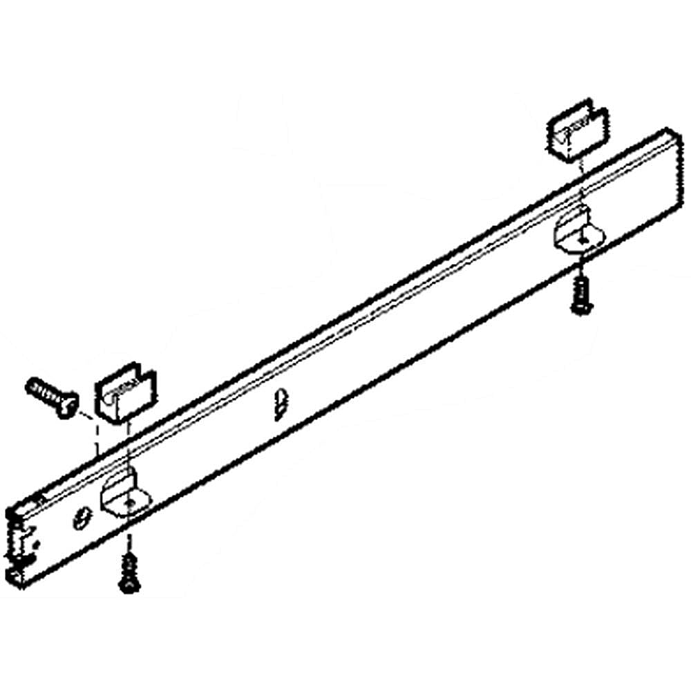 Photo of Refrigerator Freezer Basket Slide Rail Assembly, Left from Repair Parts Direct