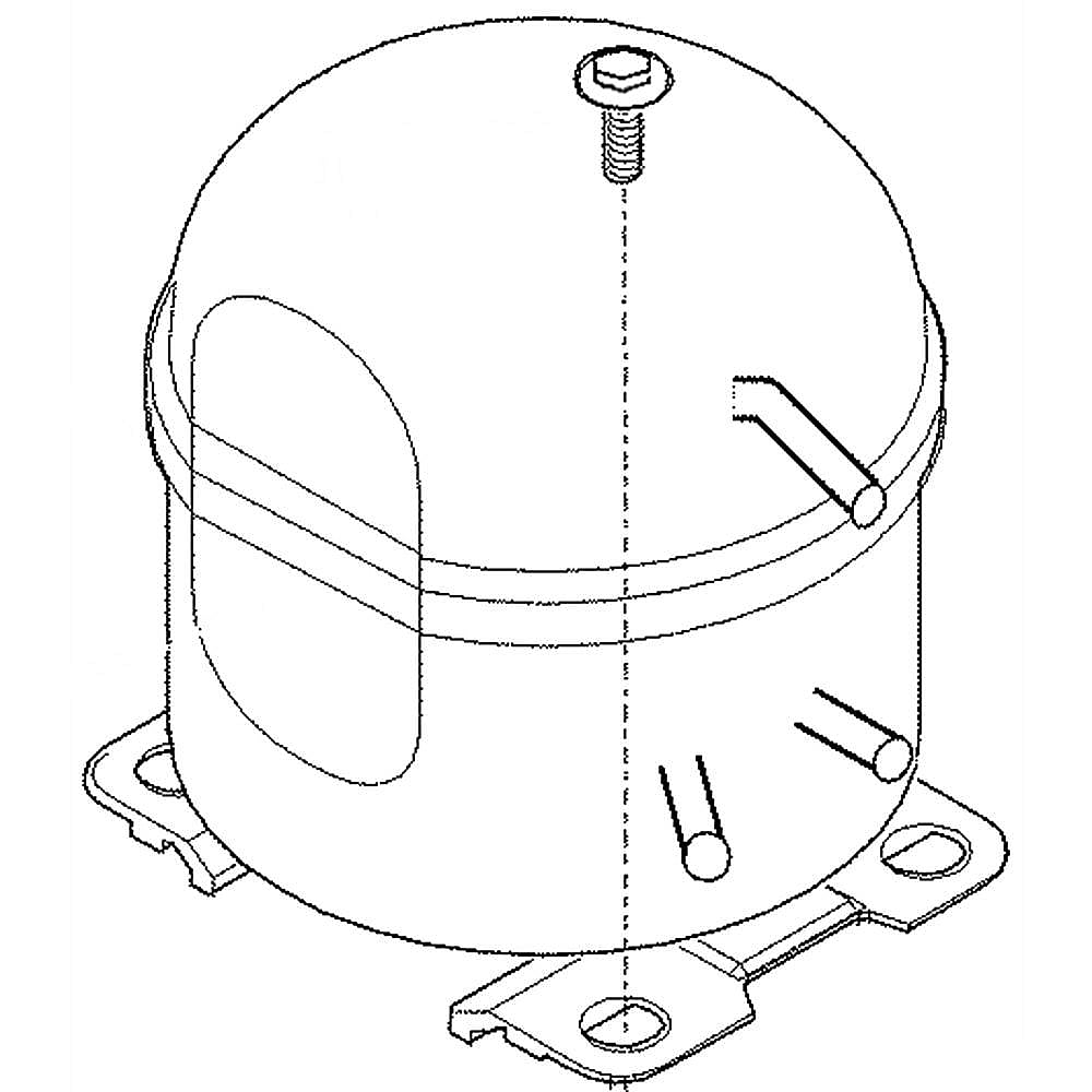 Photo of Freezer Compressor from Repair Parts Direct