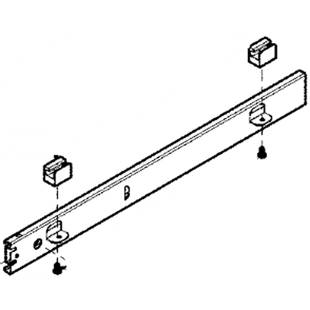 Photo of Refrigerator Freezer Basket Slide Rail, Left from Repair Parts Direct