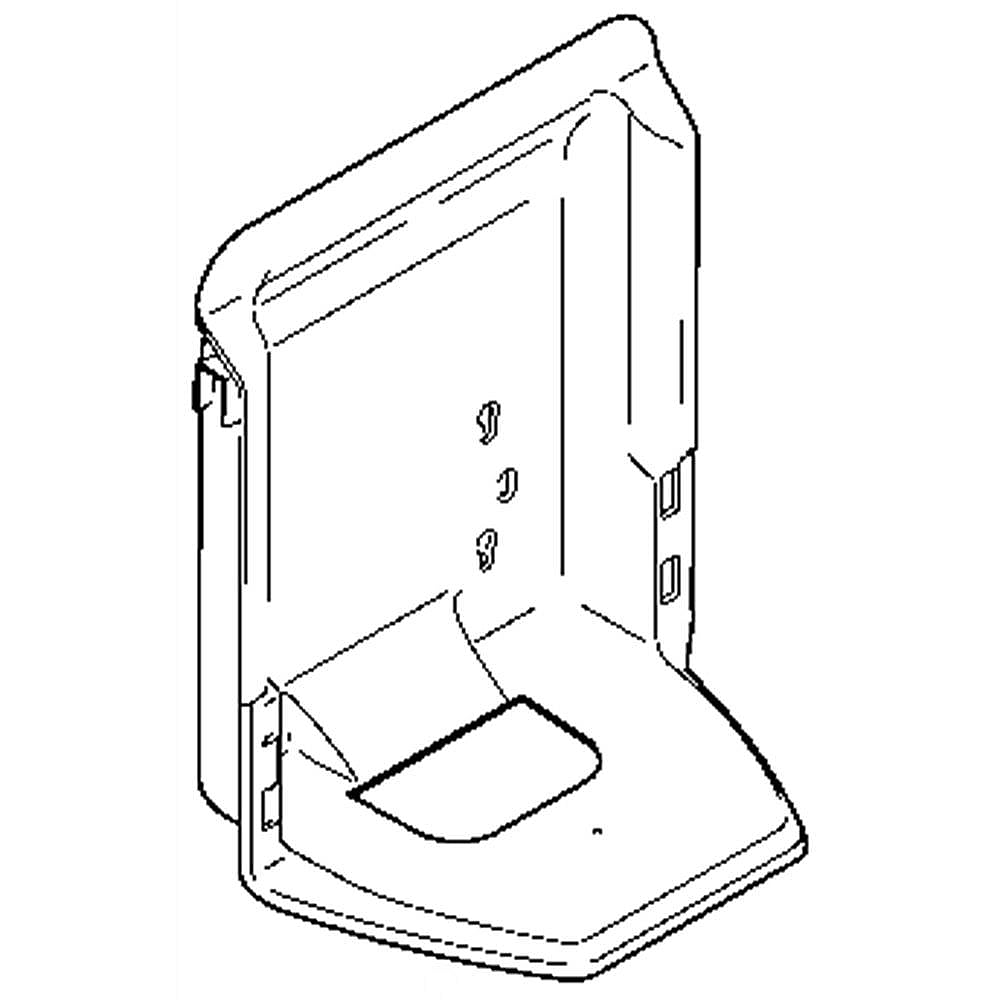 Photo of Refrigerator Ice Crusher Housing Funnel from Repair Parts Direct