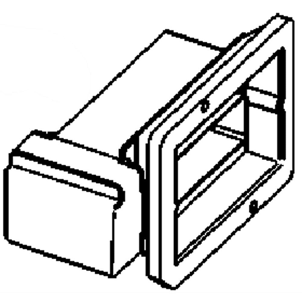 Photo of Refrigerator Damper Assembly from Repair Parts Direct