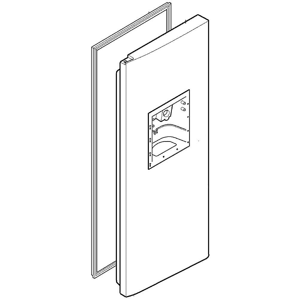 Photo of Refrigerator Freezer Door Assembly from Repair Parts Direct