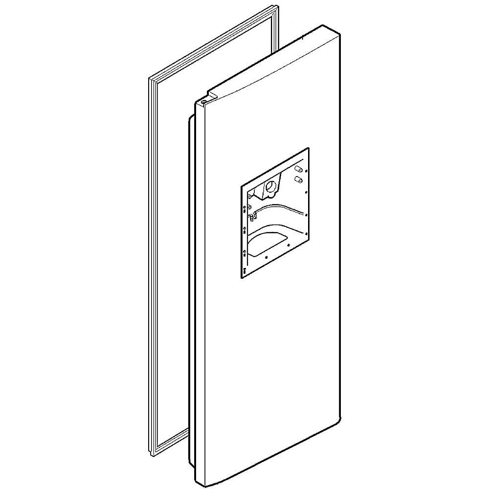 Photo of Refrigerator Freezer Door Assembly from Repair Parts Direct