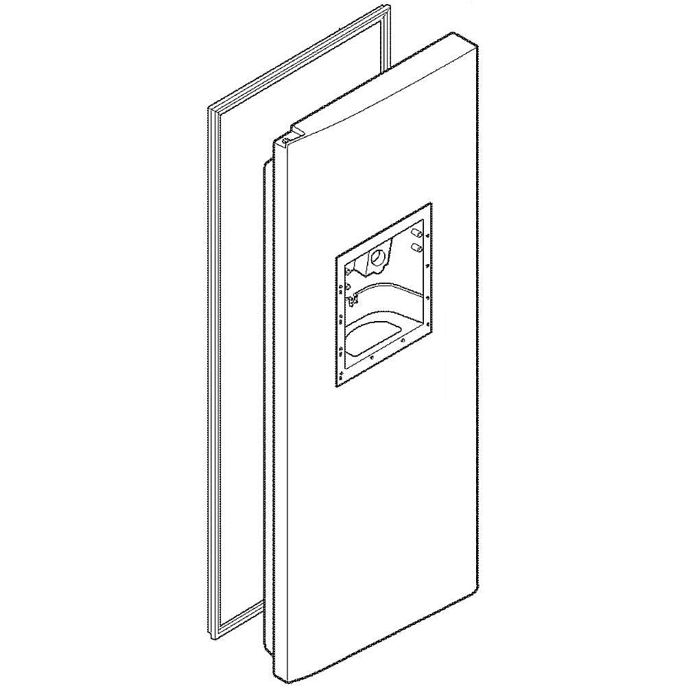 Photo of Refrigerator Freezer Door Assembly from Repair Parts Direct