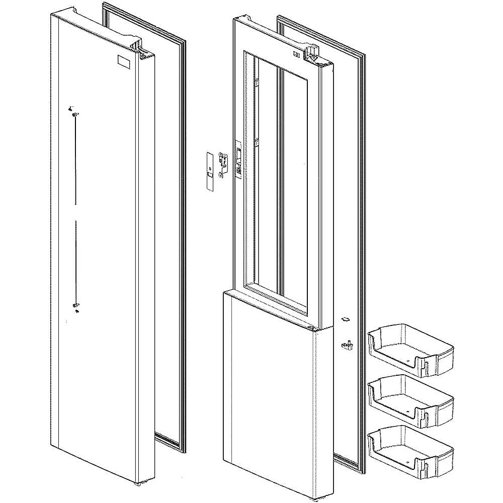 Photo of Refrigerator Door Assembly from Repair Parts Direct