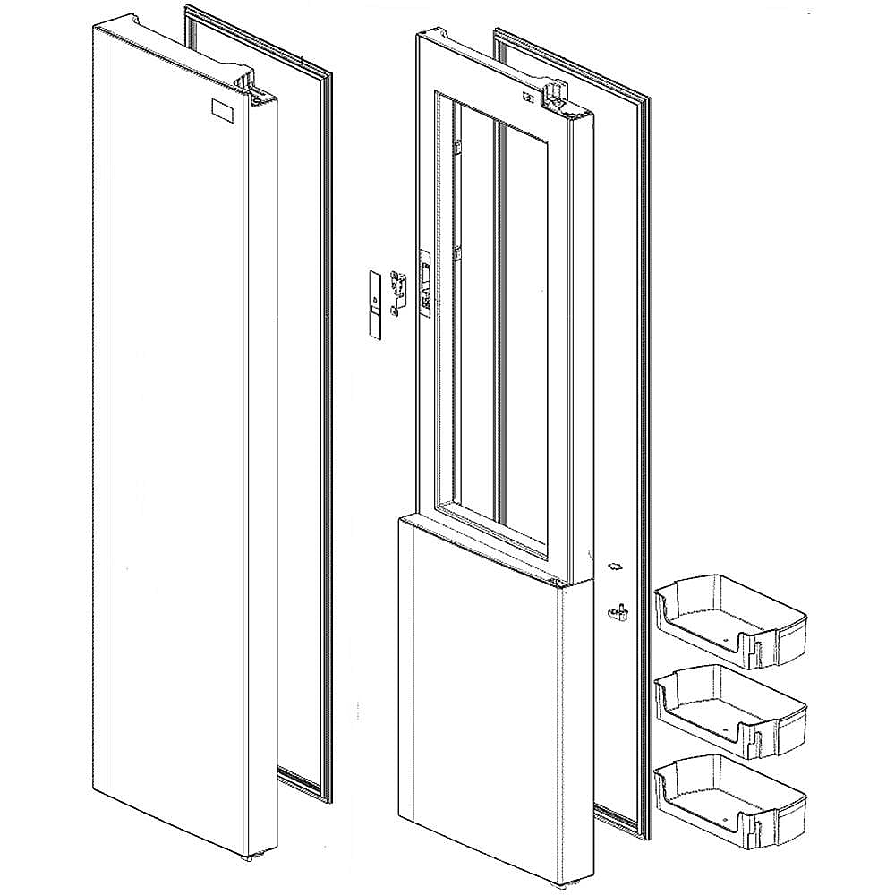 Photo of Refrigerator Door Assembly from Repair Parts Direct