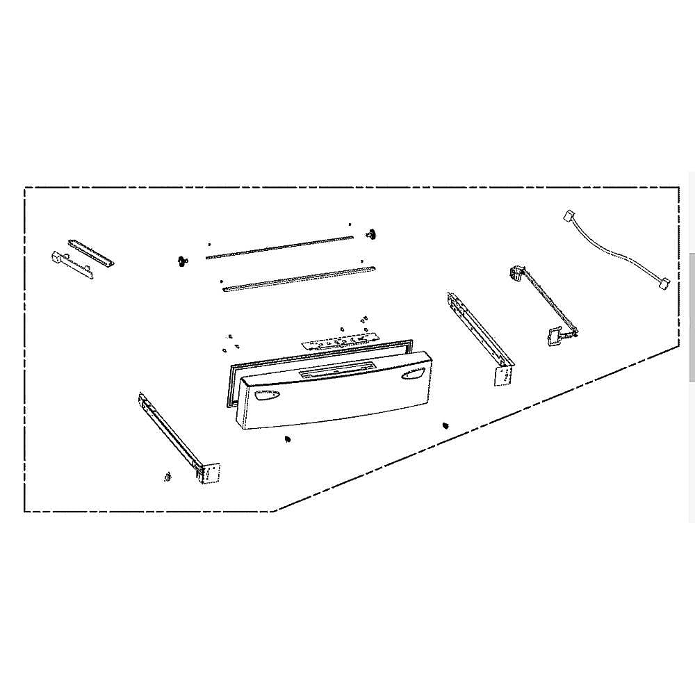 Photo of Refrigerator Freezer Door Assembly from Repair Parts Direct