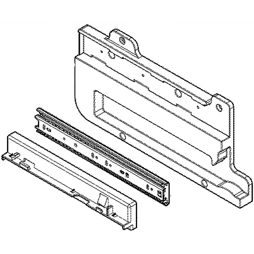 Photo of Refrigerator Freezer Drawer Slide Rail Assembly from Repair Parts Direct