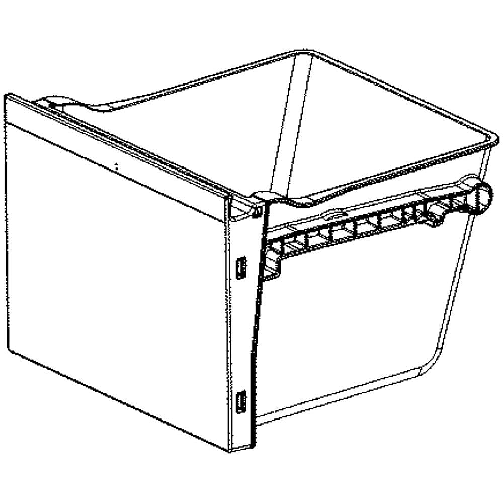 Photo of Refrigerator Drawer Tray Assembly from Repair Parts Direct