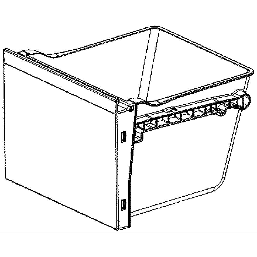 Photo of Refrigerator Drawer Tray Assembly from Repair Parts Direct