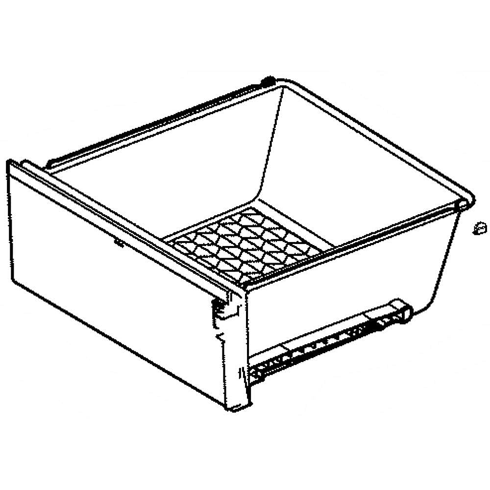 Photo of Refrigerator Drawer Tray Assembly from Repair Parts Direct