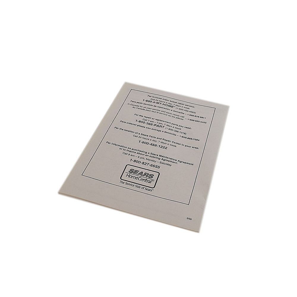 Owner's Manual 10215091