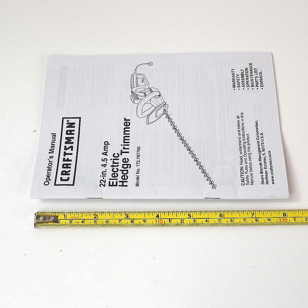 Craftsman Owner's Manual OM-797760